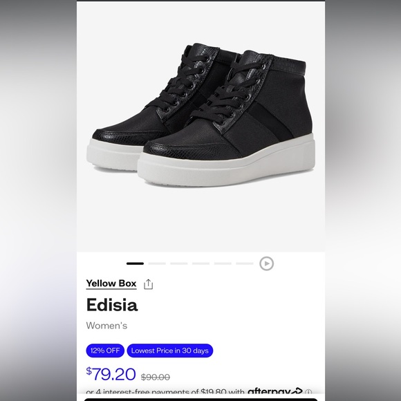 Brand new Yellow Box Sneakers - Edisia size 10 - Picture 6 of 7